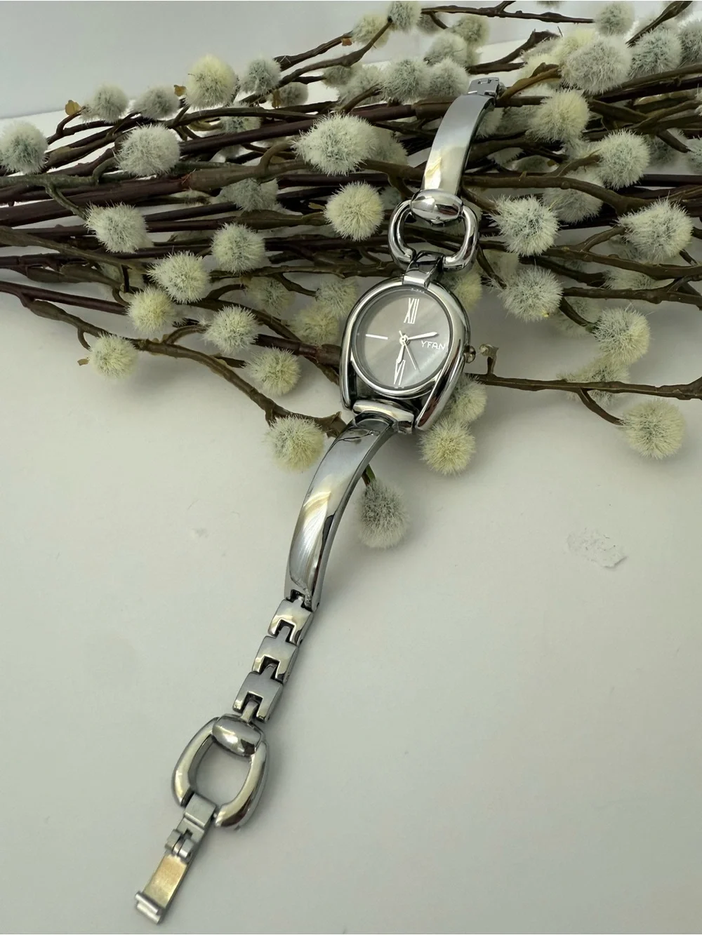 Silver Women's Bracelet Watch - YFAN